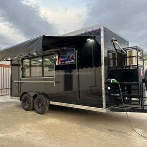 Camion de restauration rapide abordable de 16 pieds avec télévision, remorque de cuisine <span class=keywords><strong>mobile</strong></span> <span class=keywords><strong>pour</strong></span> hot-dogs, à vendre aux États-Unis et en Europe. - Product Image 2