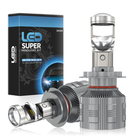 HYNBYZJ Nouveau projecteur M8A 16000LM, lentille de phare LED, mini ampoules de phare laser LED H4, projecteur LED 110W, lentille de phare LED mini