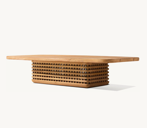 LUXORA Outdoor Patio Garden Sets Hotel Teak Rectangular Coffee <strong>Table</strong> Modern Luxury Outdoor Furniture Courtyard Coffee <strong>Table</strong>