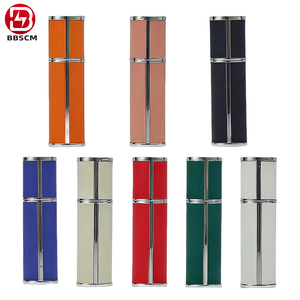 Atomizador de Perfume Portátil de Aluminio de 10 ml, Mini Botella Recargable con Acabado Mate, Botella de Spray Metálica de Viaje con Cuello de Vidrio - Product Image 1