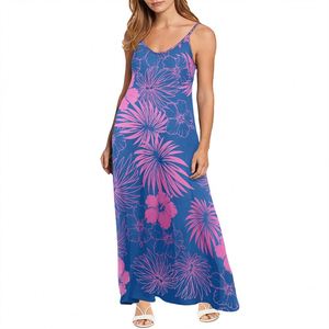 Hawaische <span class=keywords><strong>Mumu</strong></span> polynesische indigener Kleidung gelbe Blätter Druck Anpassung Ihres Logos oder Images Chiffon Kleider Übergröße Dropship - Product Image 4
