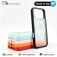 Coque de téléphone magnétique Smooth Touch Matte 2800 GS avec bordure colorée, de luxe, antichoc et protectrice pour iPhone 17 Pro Max