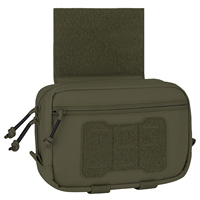 Pochette tactique KRYDEX, mini-sacoche avec porte-cordons TQ et panneau auto-agrippant BK CB RG