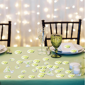 Copas de Margarita con Confeti, Decoración para Despedida de Soltera, Decoración de Mesa para Fiesta Mexicana, Decoración para Despedida de Soltera - Product Image 3