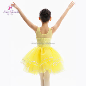 <span class=keywords><strong>Tutù</strong></span> da Balletto C26070 <span class=keywords><strong>Giallo</strong></span> con Corpetto in Rete e Paillettes, Costume da Danza di Gruppo per Bambini, <span class=keywords><strong>Tutù</strong></span> per Spettacoli - Product Image 2