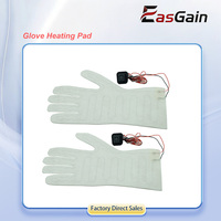 Plaque chauffante pour gants basse tension 3.7V 7.4V, élément chauffant pour la pratique du ski, des activités de plein air et des gants chauds