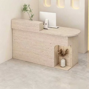 Comptoir de réception lumineux à LED, bureau de caisse moderne et minimaliste pour salon de beauté et magasin de vêtements - Product Image 2