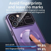 Étui de téléphone magnétique en PC et TPU avec cadre en métal aluminium, protection intégrale 360° étanche pour iPhone 17 16 15 14 13 Pro Max
