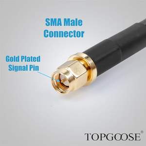 Câble coaxial en cuivre pur N mâle SMA mâle S-MR300 Extension à faible perte pour Modems/routeurs 4G LTE 5G/6G Câbles de communication ADS-B jambon - Product Image 3