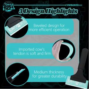 KUNAISI Outils de nettoyage de voiture Raclette à manche en aluminium et grattoir en TPU <span class=keywords><strong>Film</strong></span> de fenêtre en caoutchouc et outil de teinte - Product Image 4