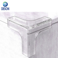 Protection de bord de table en silicone/PVC transparent Deson, protection de meubles, pare-chocs, protection d'angle souple pour bébé, sécurité pour enfants