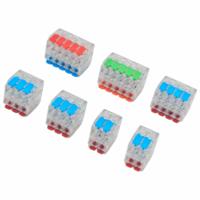 Connecteur LT-555 à levier double pont haute capacité, 5 voies par pont, boîtier PC transparent, pour éclairage de lustre et suspension