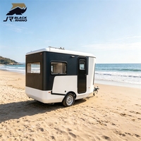 Mini-caravane minimaliste légère et portable pour le camping en plein air, les vacances, les voyages et les aventures de glamping