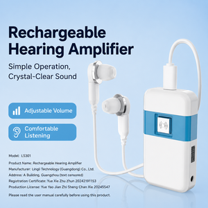Amplificateur <span class=keywords><strong>auditif</strong></span> super puissant filaire haute performance pour seniors, aide auditive pour une ou deux oreilles, vente en gros - Product Image 4
