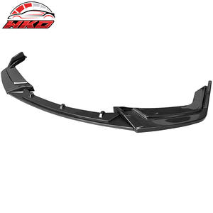 Lèvre de pare-chocs avant compatible avec Honda Civic 2017-2021 Si 5 portes Hatchback, effet fibre de carbone, 3 pièces, pièces auto de haute qualité, kit carrosserie - Product Image 3