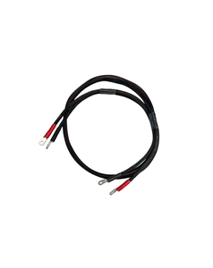 Cable de alimentación trenzado de nailon con terminales de anillo para dron, cable de repuesto para ESC, 120 cm de longitud, color negro y rojo - Product Image 1