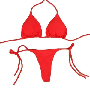 Đồ bơi Phụ Nữ Eo Thấp ba điểm Bikini đặt bãi biển của phụ nữ Áo tắm bikini beachwear Push-Up Áo Tắm Womens tắm phù hợp với