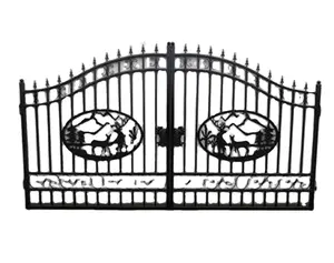 Best Wrought Iron Gates Black Galvanized Coated Gates main door grill gate design exterior