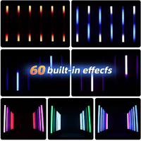 40W LED RGBW Stand diffusor Drahtlose DMX512 Steuerung IP65 PVC Röhren leuchte für Outdoor Party DJ Stage Wiederauf ladbare Pixel beleuchtung