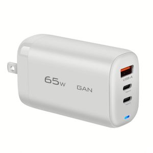 อะแดปเตอร์ชาร์จ GaN 65W แบบ 2 in 1 ช่องเสียบ USB Type C ชาร์จเร็ว 3 พอร์ต สำหรับโทรศัพท์มือถือ - Product Image 1