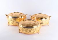 Ensemble de 3 pièces de luxe promotionnel 3,5 L + 4,5 L + 5,5 L Conteneur thermique alimentaire à prix abordable Ensembles de marmites chaudes Réchauffeur de nourriture
