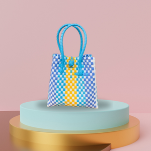 Elegant Women's Premium Woven <b>Tote</b> Handbags Adult Fashion Accessory Recycled <b>Plastic</b> Material Colorful Sembagi From Indonesia - Product Image 3