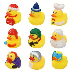 Firefighter, Astronaut, Chef, Diving, Surfing, Pirate Yellow Duck Toy Squeaky <b>Bathing</b> Duckling Gift - Product Image 5