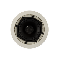 Haut-parleur coaxial passif encastrable de 6 pouces avec tweeter indépendant et boîtier en plastique pour centres commerciaux, hôtels, restaurants et diffusion audio commerciale