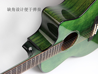 Instrument à cordes OEM personnalisé coloré très brillant 41 pouces Solid Top guitare acoustique électrique pour guitariste professionnel