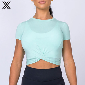 Femmes <span class=keywords><strong>blanc</strong></span> débardeur coton femme <span class=keywords><strong>crop</strong></span> <span class=keywords><strong>top</strong></span> maille Épissage processus Fitness costume de yoga - Product Image 2
