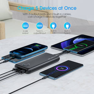 PNB10 9500mAh Dual USB <span class=keywords><strong>Power</strong></span> Bank ricarica rapida interfaccia tipo-C 18650 batteria ai polimeri di litio Design a 2 linee - Product Image 2