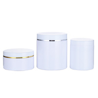 Bouteille en plastique pour animaux de compagnie, blanche, à large ouverture, 30-500g, pour crème, sous-bouteille de crème, pot pour film capillaire, pour approvisionnement spécial transfrontalier
