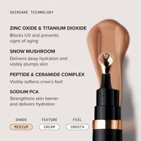 Correcteur de cernes végétalien et sans cruauté animale, marque privée, SPF41, anti-âge, hydratant, protection UVA/UVB à large spectre