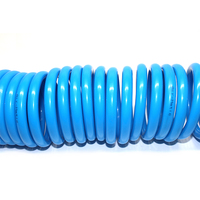 Camion rentable Pu tressé enroulé Tube ressort pneumatique spirale compresseur Air tuyau assemblage pour Semi-remorque