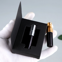 SUMEEAR Mini flacons pulvérisateurs en verre de 3 ml et 5 ml avec pompe atomiseur pour parfum, échantillons rechargeables avec boîte