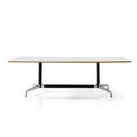 Table de réunion sectionnelle de grande taille table en aluminium segmentée table de bureau rectangulaire extensible