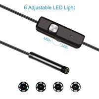 Câble rigide de 7 mm, 3,5 m, endoscope industriel 3 en 1, mini-caméra d'inspection de canalisation, endoscopie, Y102