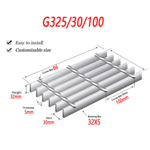 Rejilla <span class=keywords><strong>de</strong></span> Drenaje <span class=keywords><strong>de</strong></span> Acero Metálico <span class=keywords><strong>para</strong></span> Aceras, Cubierta <span class=keywords><strong>de</strong></span> Drenaje <span class=keywords><strong>de</strong></span> Agua <span class=keywords><strong>de</strong></span> Lluvia, Rejilla <span class=keywords><strong>de</strong></span> Canal Galvanizada Soldada con Dientes <span class=keywords><strong>para</strong></span> Rampas <span class=keywords><strong>de</strong></span> Terraza, Puentes y Carreteras - Product Image 4