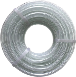 ПВХ плетеный шланг 1/2 ''3/<span class=keywords><strong>4</strong></span>'' волоконный Плетеный прозрачный ПВХ шланг для подачи воды оросительный шланг - Product Image 1