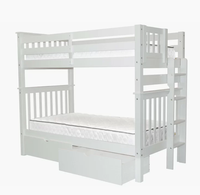 Lit superposé en bois de pin solide de conception européenne moderne Offre Spéciale avec des tiroirs pour des meubles de chambre à coucher ou d'appartement d'enfants