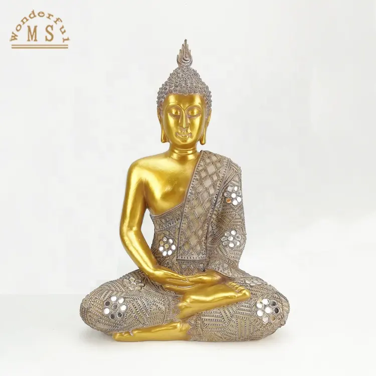 독특한 폴리 에스터 젠 가든 수지 공예 부처님 동상 수지 Buda sculpturefor 탁상 장식 가정 용품 BSCI 인증서