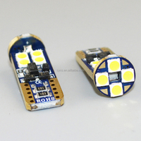 Ampoule LED T10 3030 12SMD W5W 194 12 LED pour voiture, haute luminosité, 3030SMD 168, ampoule LED Canbus T10, autres accessoires automobiles