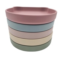 Assiettes pour tout-petits Acheter Silicone Set Placements Aspiration Bébé Silicone Alimentation Napperon Plaque pour Nourrissons