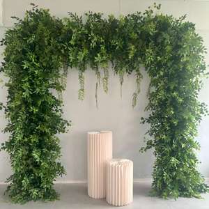 Arche de feuillage artificiel vert 8x8 pieds personnalisée pour décoration d'entrée de mariage – Vente chaude - Product Image 6