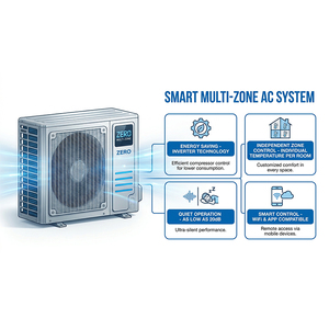 R32 18000btu 27000btu 35000btu 42000btu <b>Mini</b> <b>Split</b> Heating and Cooling Air Conditioning Smart Multi Zone Conditioner Multi Zones - Product Image 5