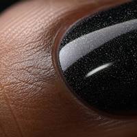 Faux ongles à presser en forme de cœur amande œil de chat, ongles artificiels noirs magnétiques à paillettes métalliques, vente en gros personnalisée OEM ODM