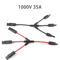 Haute qualité pour MC4 système de connexion d'extension de panneau solaire étanche mâle femelle câble connecteur prise cuivre Contact solaire PV