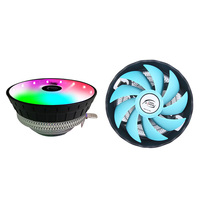 Kipas Pendingin CPU Tembaga Radiator Pendingin CPU untuk INTEL LGA775 Lga 1155 1156 1150 4pin Komputer Aluminium Komputer 12V Pendingin PC