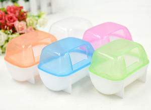 Bain de sable transparent spacieux et pratique pour hamsters, facile à nettoyer, pour Robo Dwarf Bears - Product Image 3