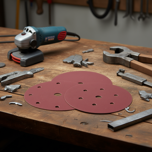 TTAKE Velcro Sanding Discs 150mm 8+1 Holes 40 Grit <b>Abrasive</b> Fiber Discs for Power <b>Tools</b> - Product Image 3